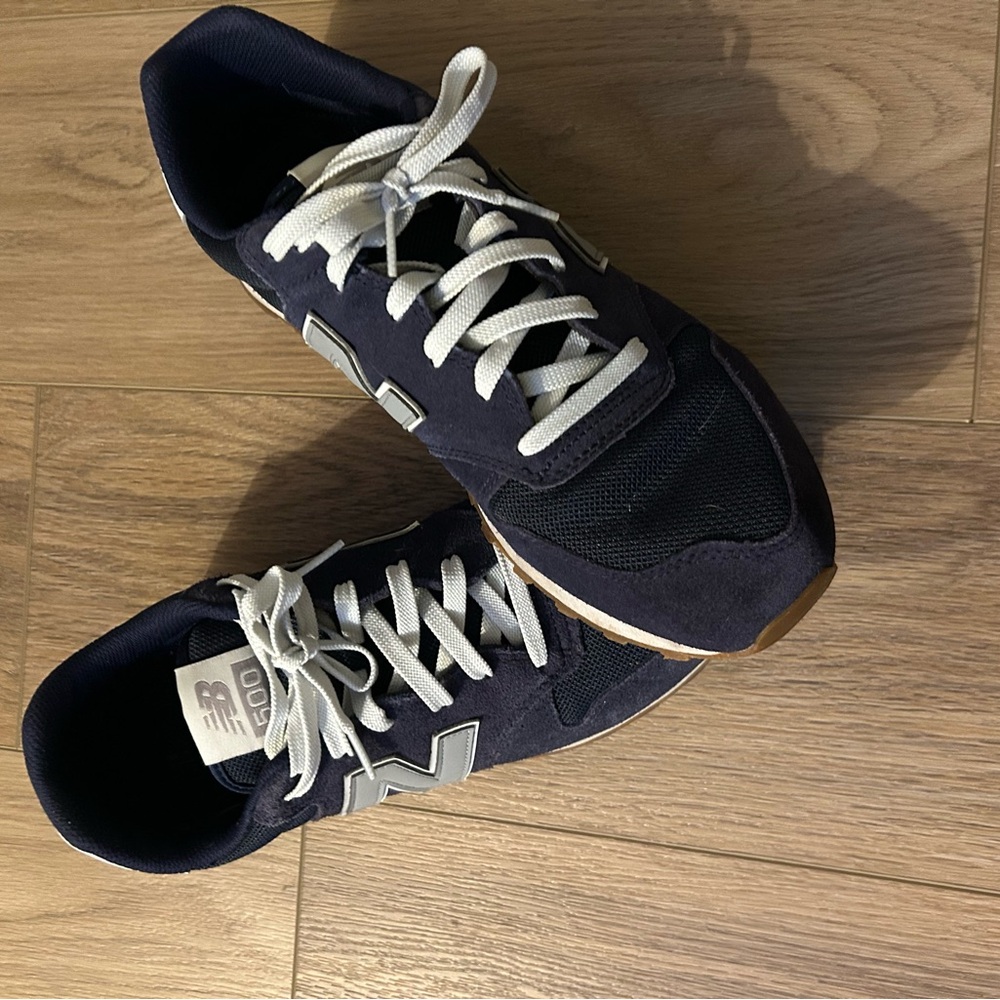New Balance 500 Men's Dark Blue and Gray Sneakers - Picture 2 of 5